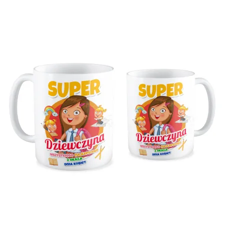 Kubek dla DZIEWCZYNY Super Dziewczynka